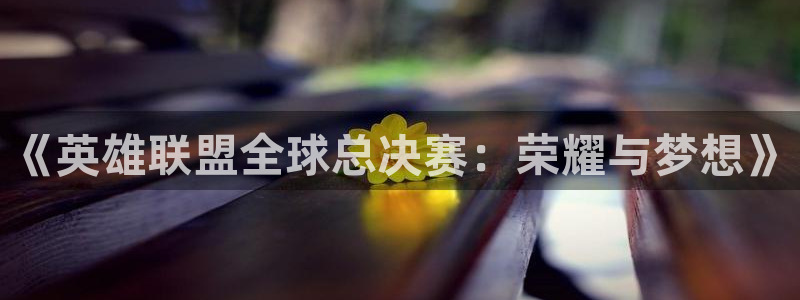 世界杯小组赛赛程：《英雄联盟全球总决赛：荣耀与梦想》