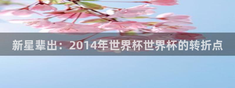 2026世界杯买球:新星辈出:2014年世界杯世界杯的转折点